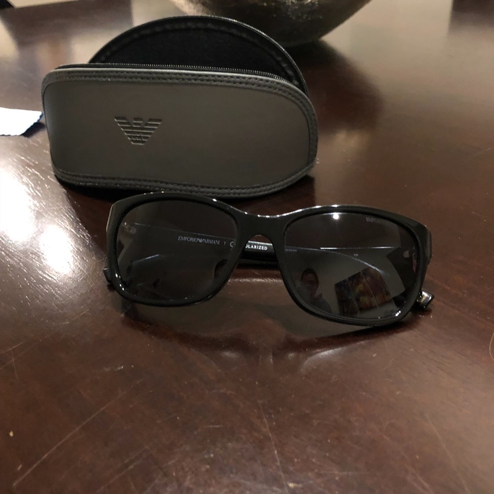 Emporio Armani EA4004 Black Polarized Sunglasses